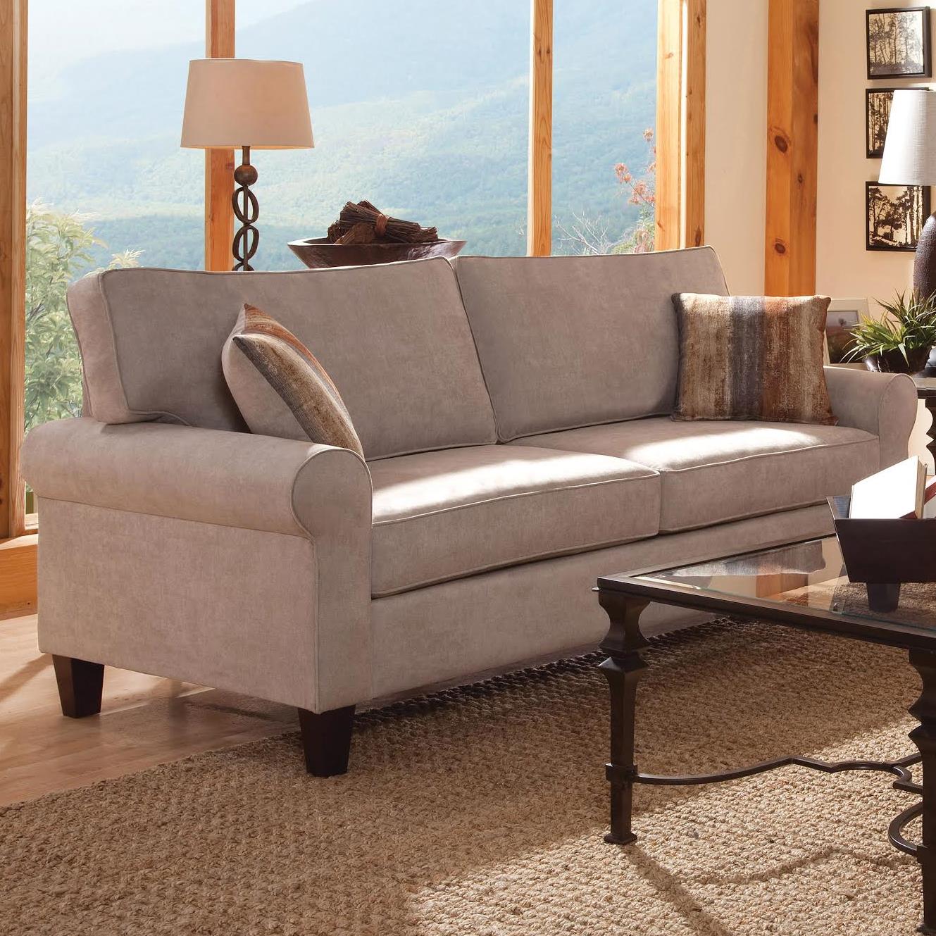 Belfort Essentials Columbia Heights Sofa with Rolled Arms Belfort
